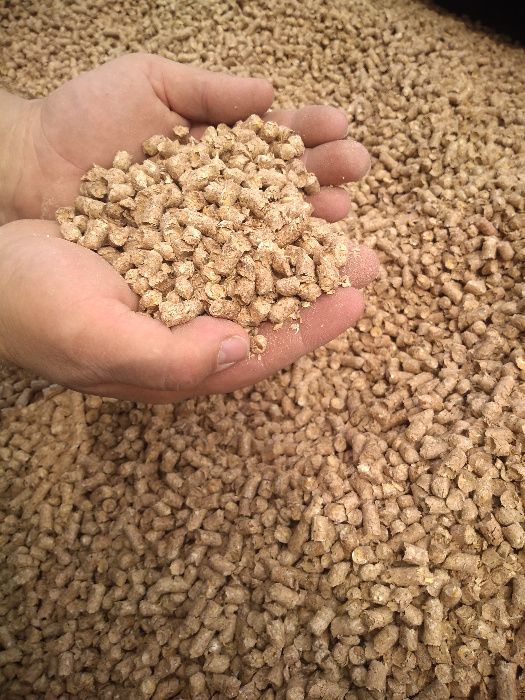 Ściółka (pellet ze słomy) dla drobiu, koni