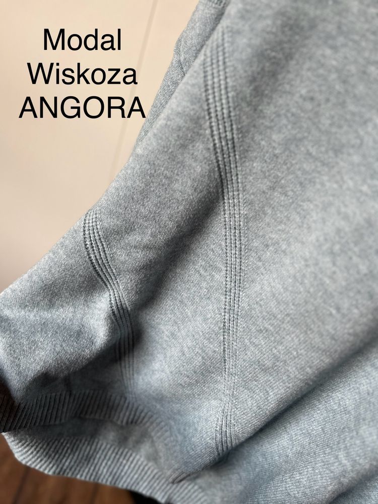 Sweter angora blekitny, rozmiar S/M