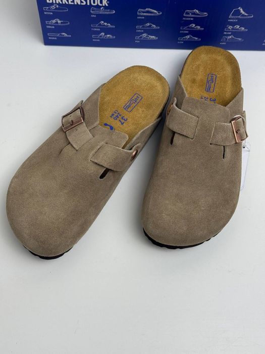 Шльопанці сабо клоги биркеншток Birkenstock boston биркеншток шкіряні