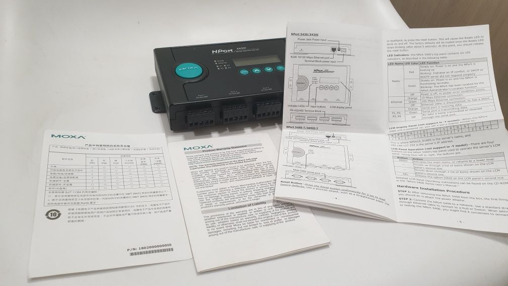 Сервер MOXA NPort 5400 ( 5410 / 5430 / 5430I )