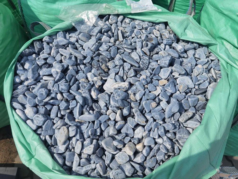 Kamień do ogrodu otoczak ice blue 20-40, 40-60mm TONA!!!