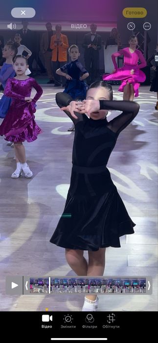 Бейсік 128-134р, сукня для бальних танців дитяча