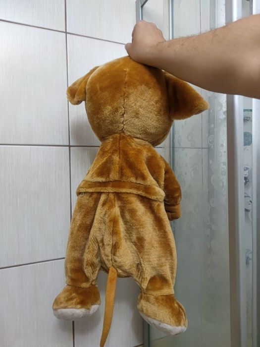 Pluszowa zabawka mysz Mouse Jerry brązowy kremowy z możliwością rozsun