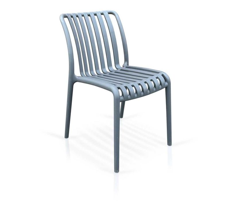 Krzesło ogrodowe Soleo 1 sztaplowane PC-416 BIAŁE, GRAFITOWE OGRÓD