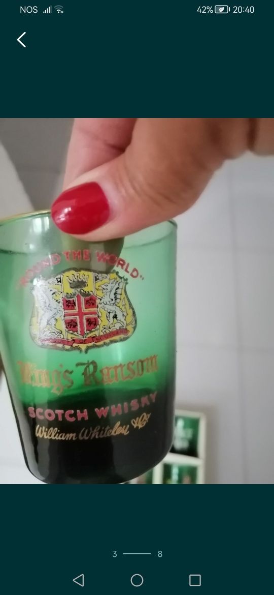 Chávena café aecopal+Louça florido vintage pirex+copos whisky 
Termori