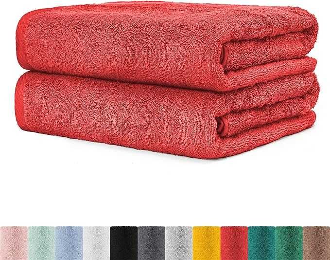 Zestaw 2 ręczników frotte do sauny, 80 x 200 cm, 100% bawełna