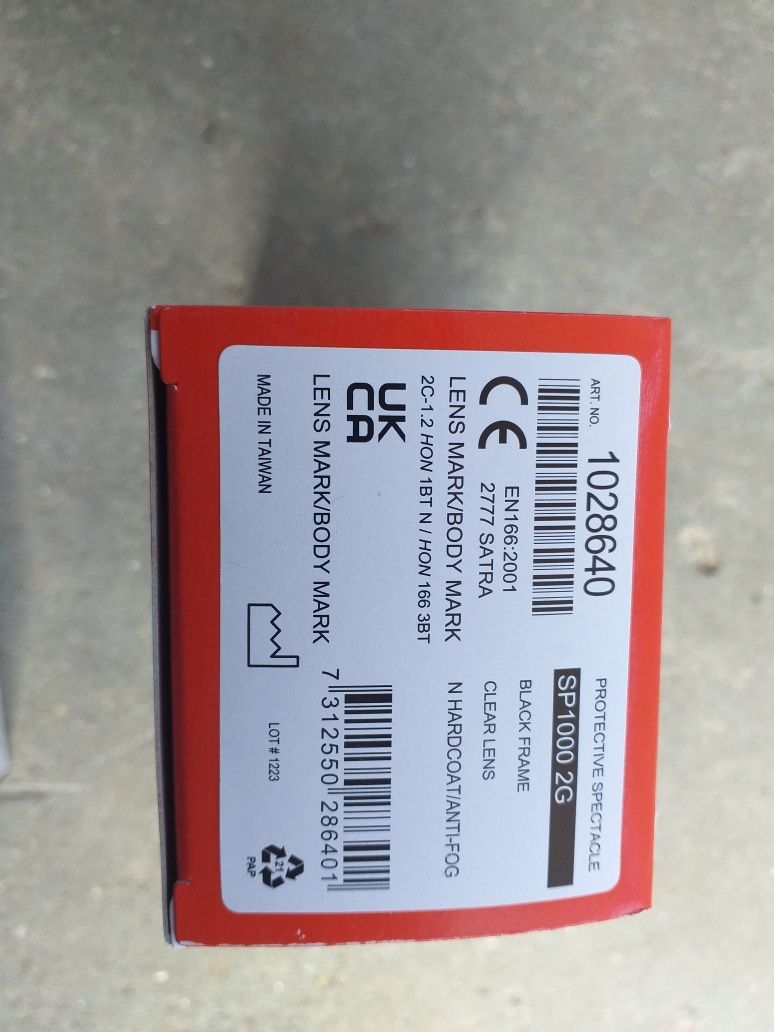 5 pares de óculos marca   Honeywell proteção uv anti-riscos antibacian