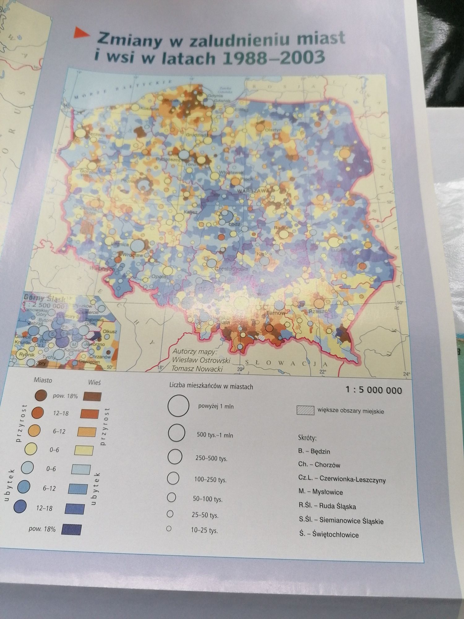 Mapa Polski z 2005 roku