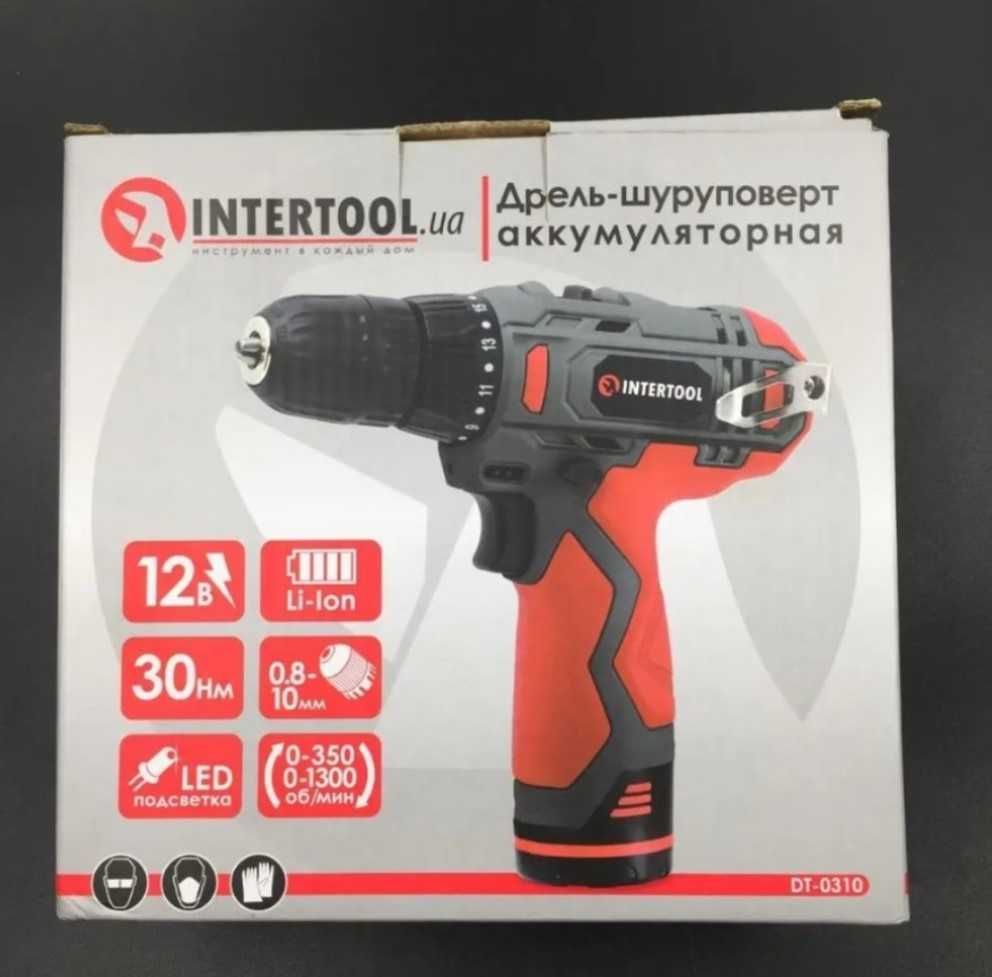 Електричний акумуляторний шуруповерт intertool dt 0310