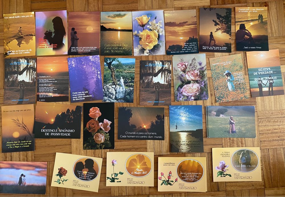 Postal antigo novo flor māe pai namorados criança animais bebe