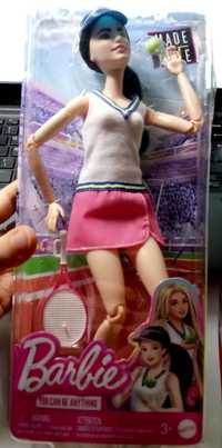 Barbie tenisistka made to move mattel mtm lalka jasna ruchome stawy