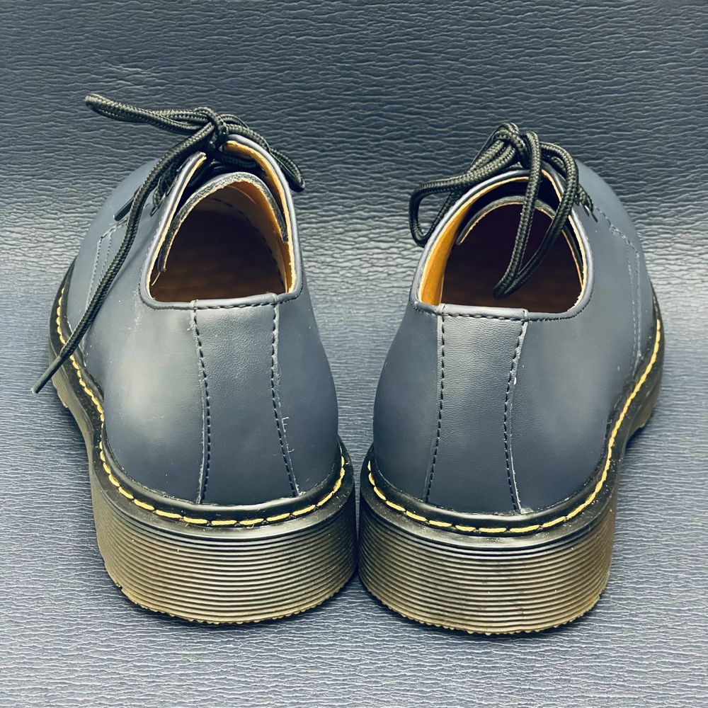 Glany oksfordki półbuty niebieskie martensy unisex