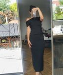 Zara długa sukienka ołówkowa pencil dress office S