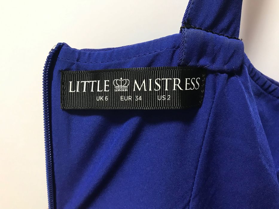 Платье выпускное праздничное синее Little Mistress