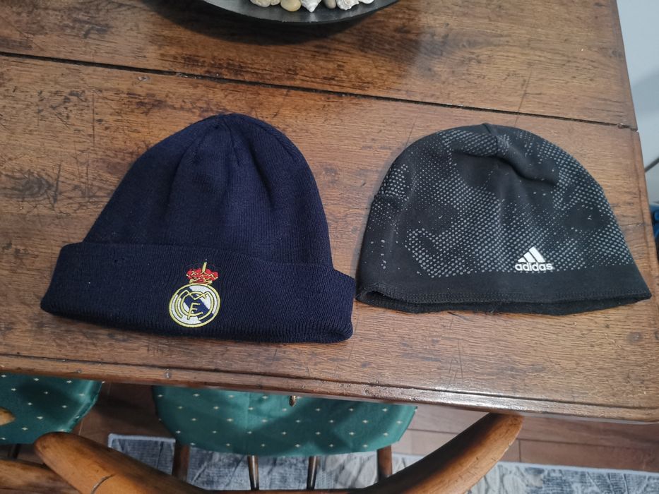 Czapka męska zimowa do biegania na rower adidas real madryt