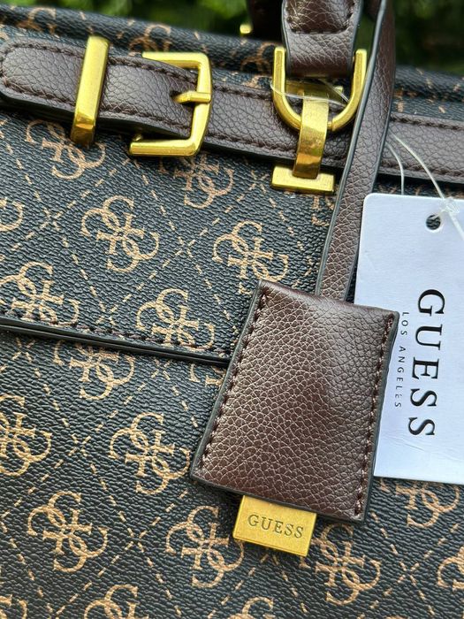 Сумка жіноча Guess, шкіряна велика сумка Гесс