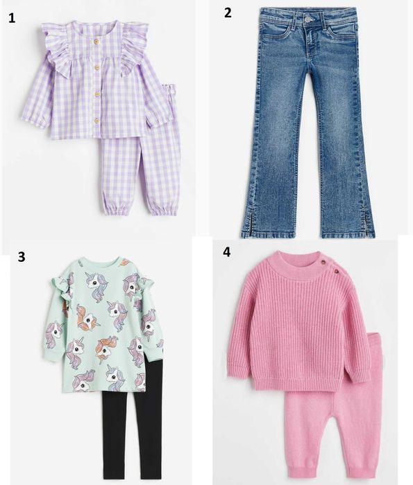 Костюм H&M джинси кльош H&M вязаний костюм h&m на 2-3 роки