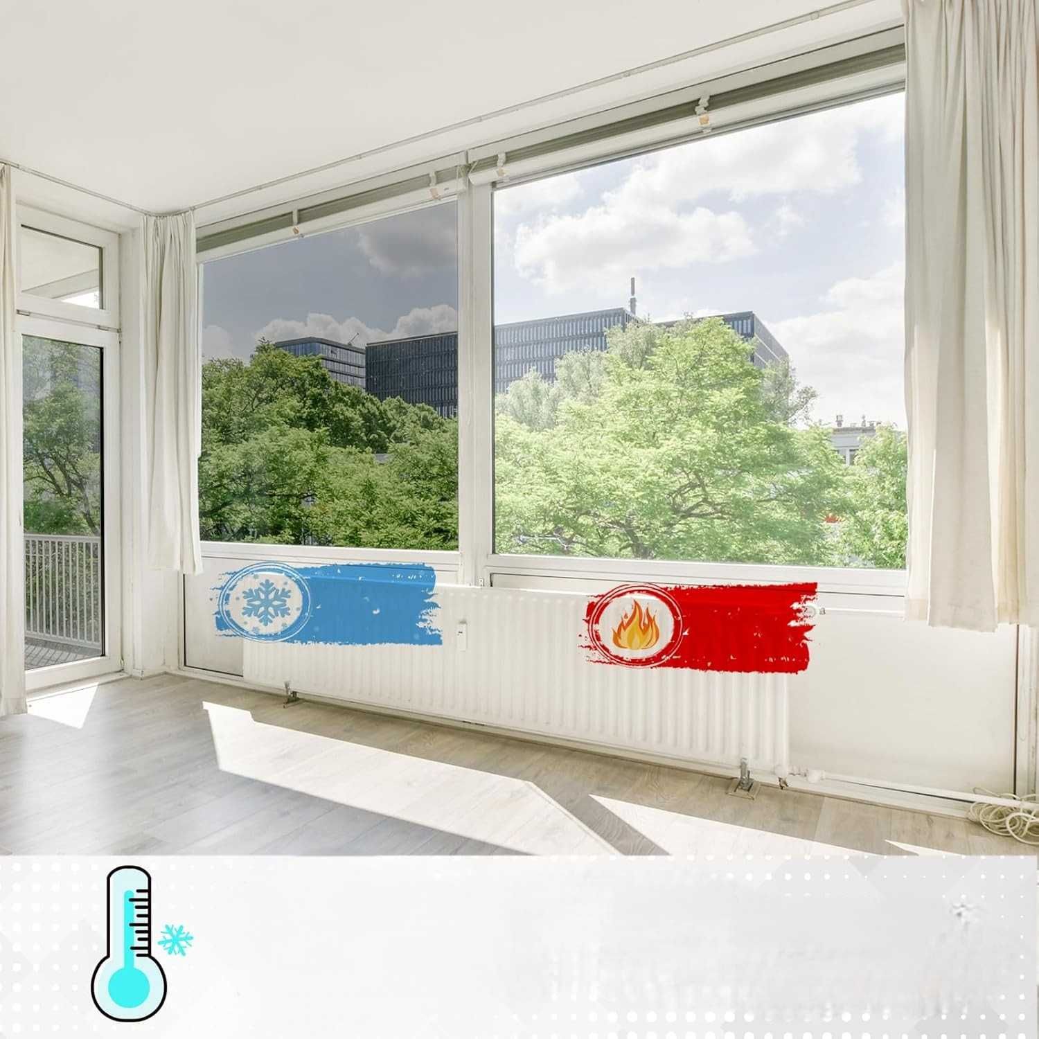 Folia lustrzana HOMTOL 100x200 cm srebrna samoprzylepna do okien