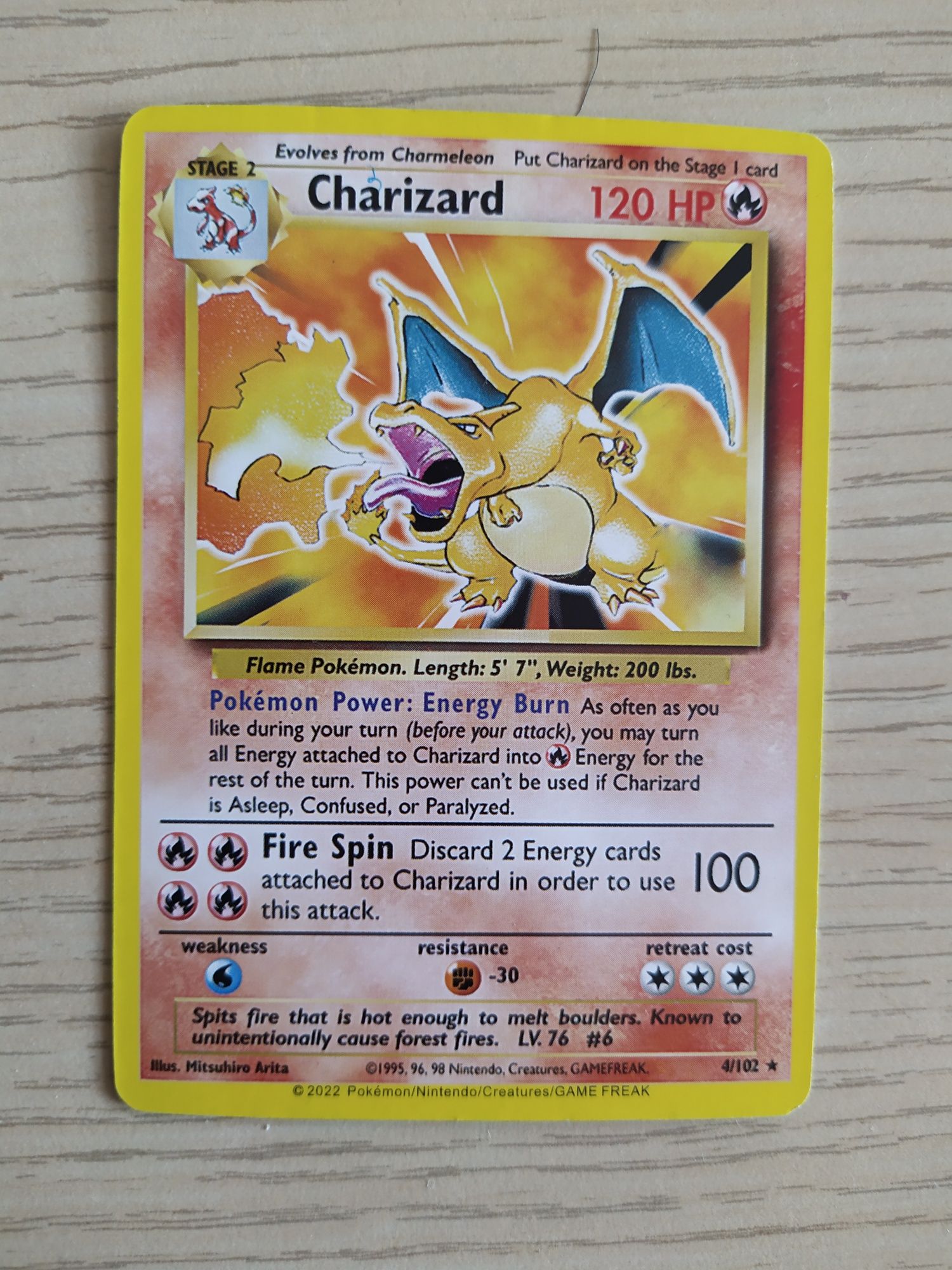 Karta pokemon Charizard