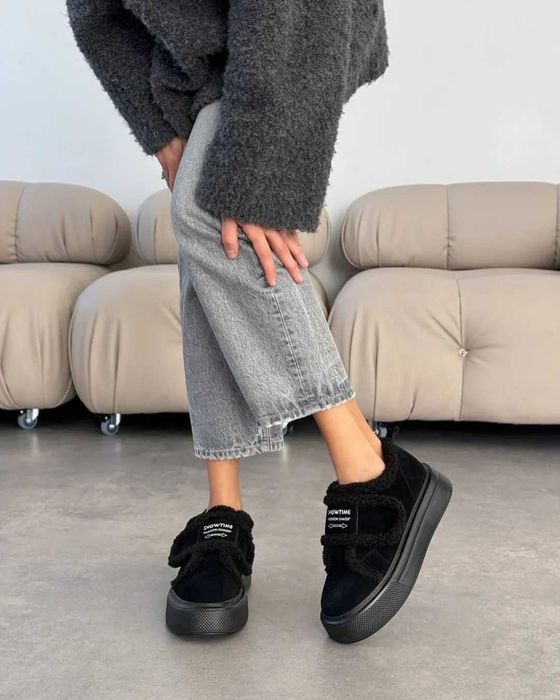 Зимові черевики натур замш зимние криперы, зимние ботинки тедди 36-41р