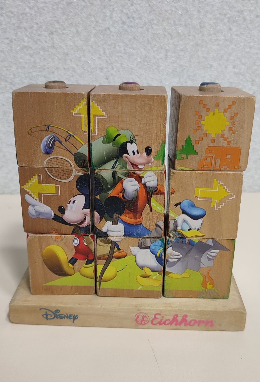 Дерев'яні кубики Disney з Міккімаусами деревянные игрушки с Микки