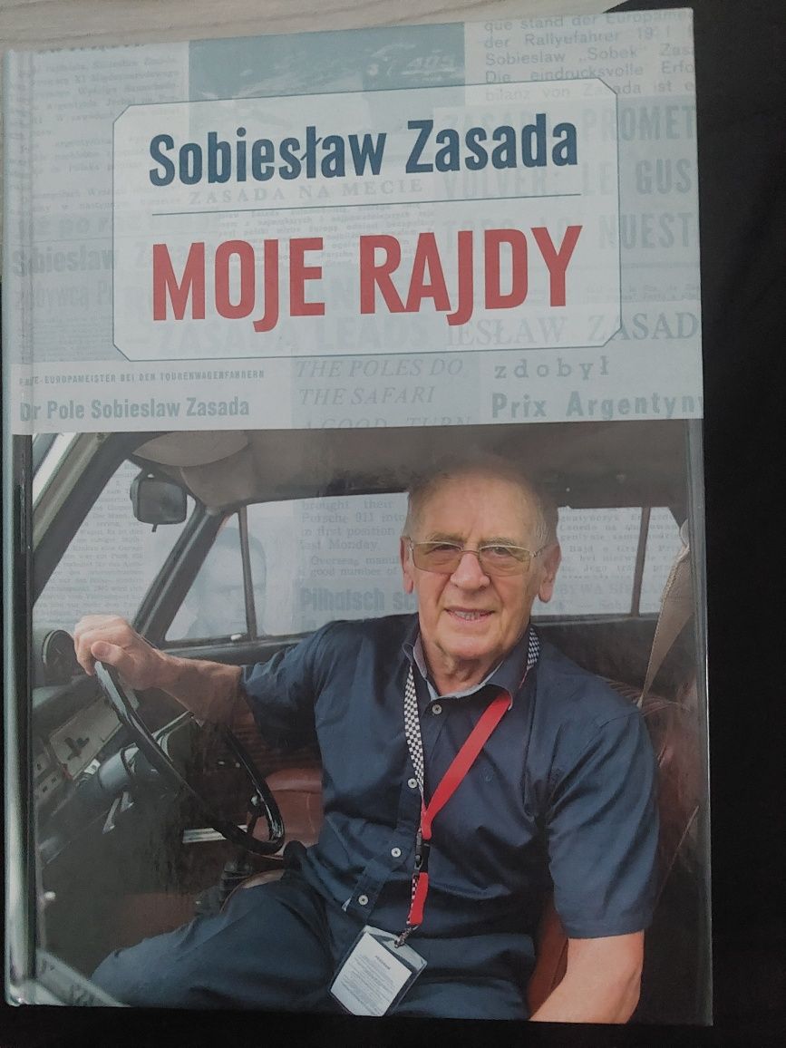 Ksiazka moje rajdy Sobiesław zasada z podpisem autora