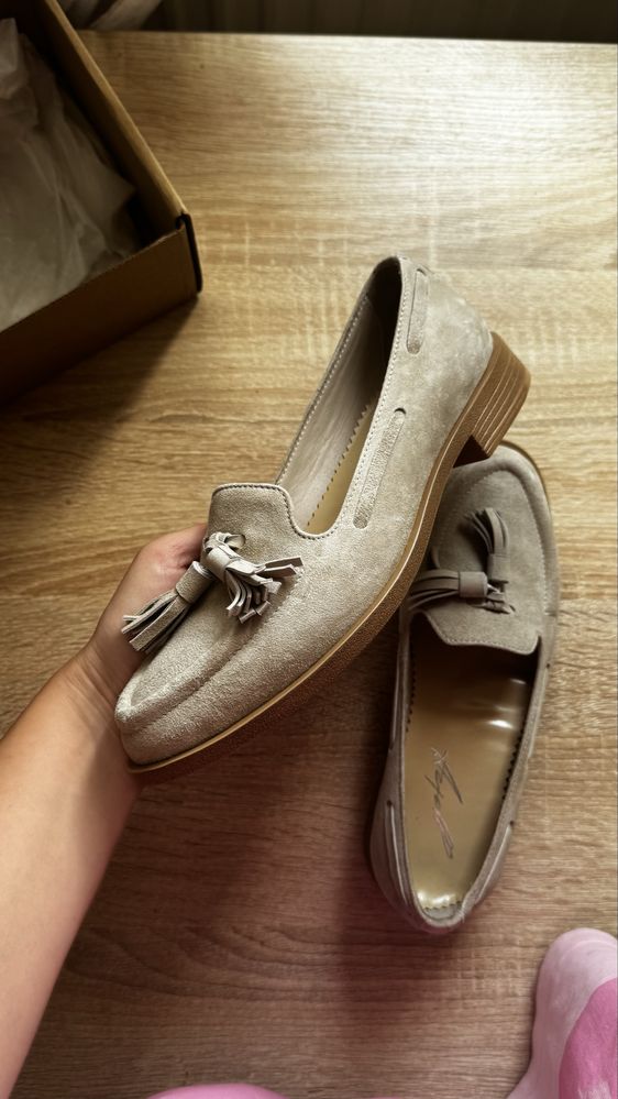 Лофери замш - Artell shoes - 36 розмір - Нові
