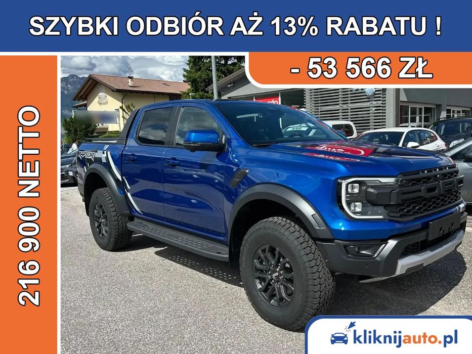 Ford Ranger Raptor | Ranger Raptor 2.0 Ecoboost | Bi-Turbo 205KM | A10 4x4
