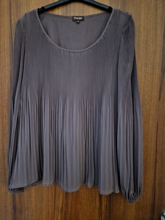 Brązowa plisowana bluzka Phase Eight, r. M