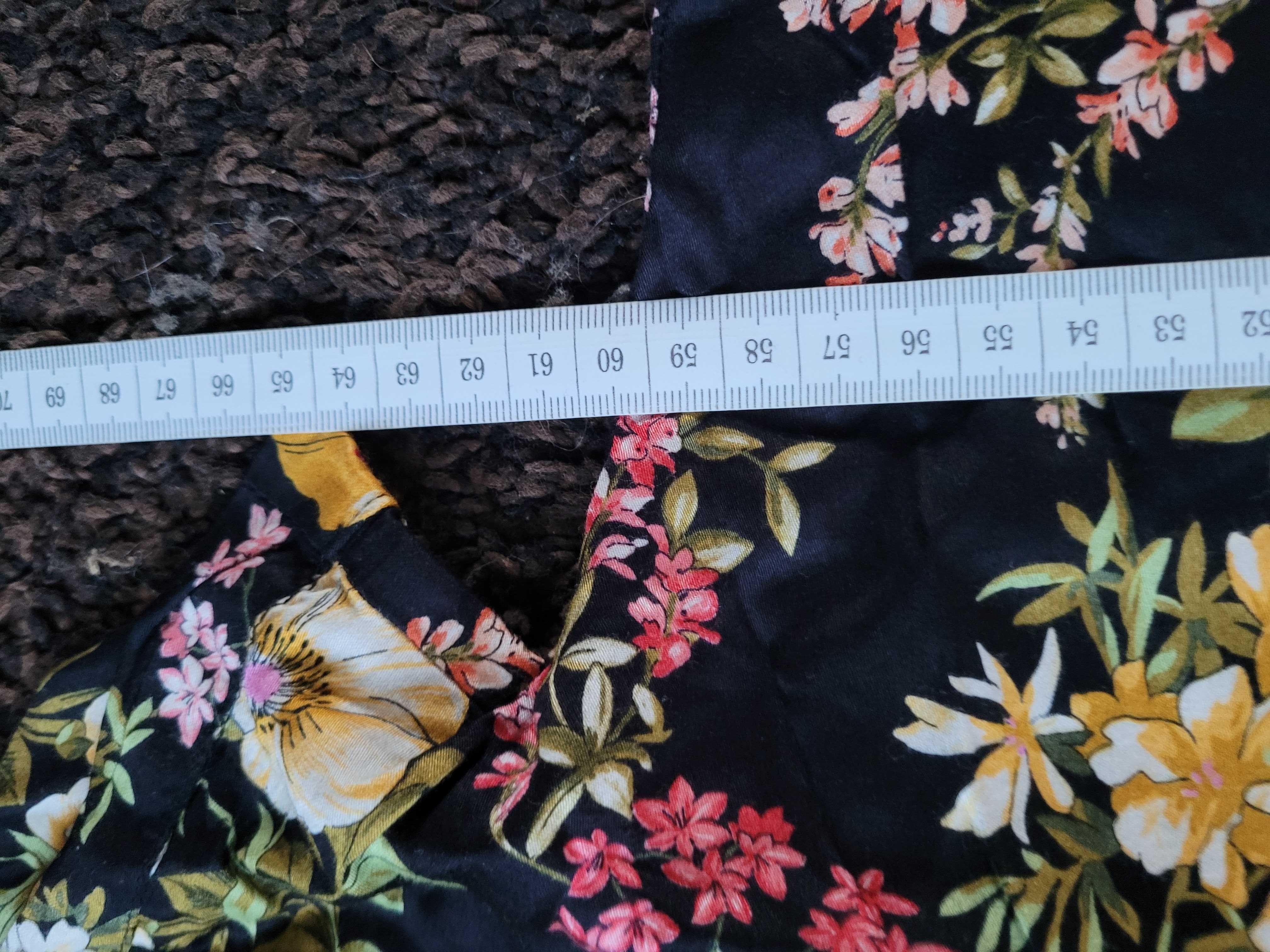Bluzka, koszula Zara, oversize, XS do M, boho, kwiaty