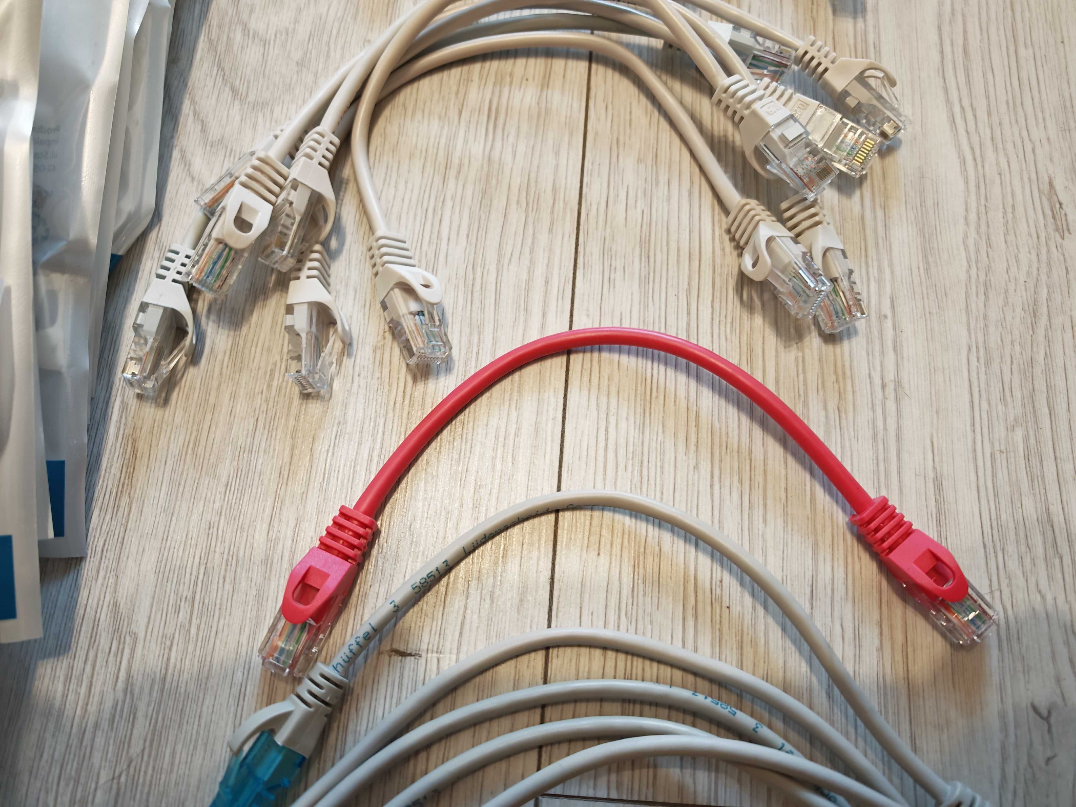 Patchcord kabel 30 szt. 25cm 30cm UTP RJ45 5e