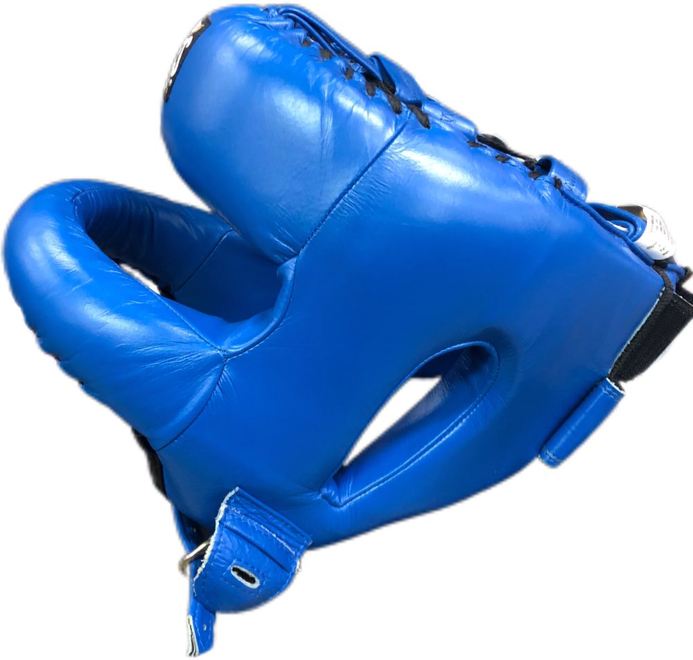 Боксерский шолом Cleto Reyes Redesigned Face Bar  Blue с бампером