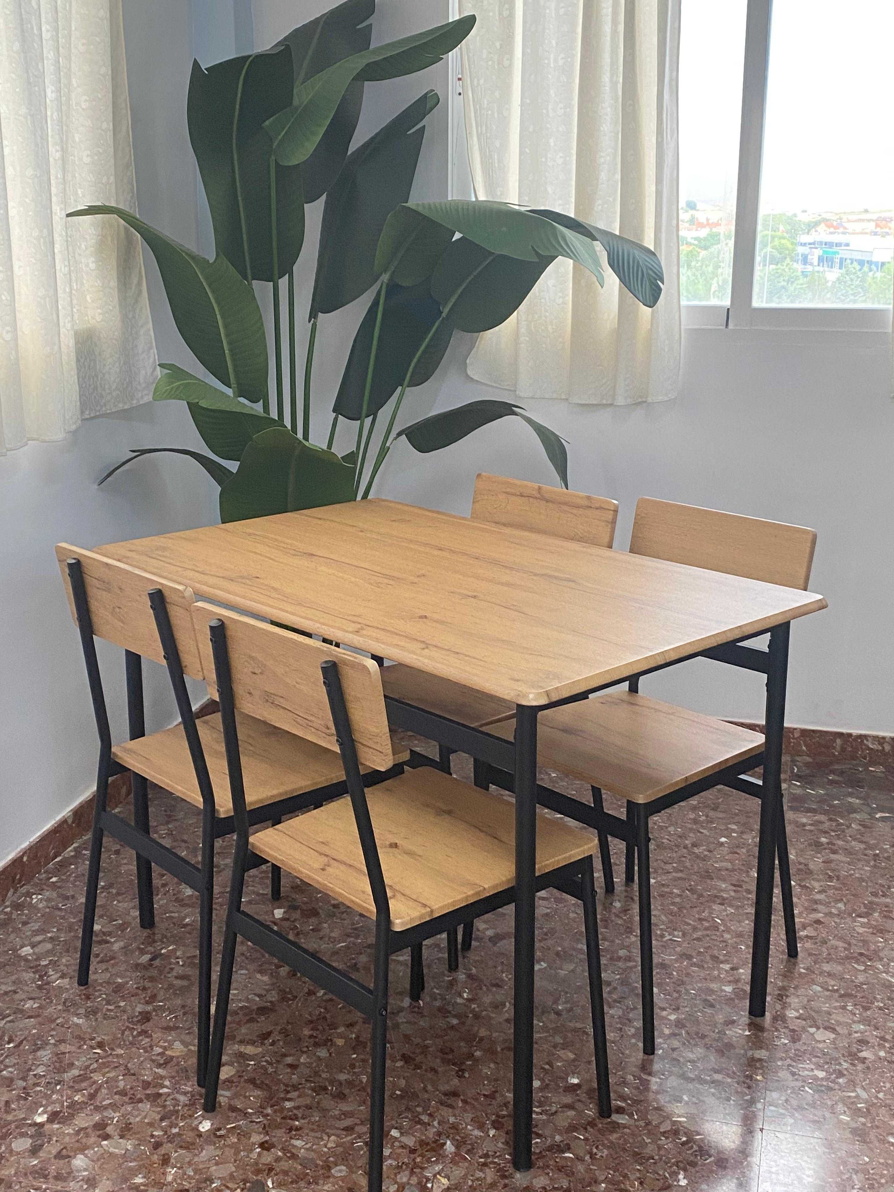 LIQUIDAÇÃO MESA + 4 CADEIRAS ECONÓMICAS ENVIO GRÁTIS PAGUE NA ENTREGA