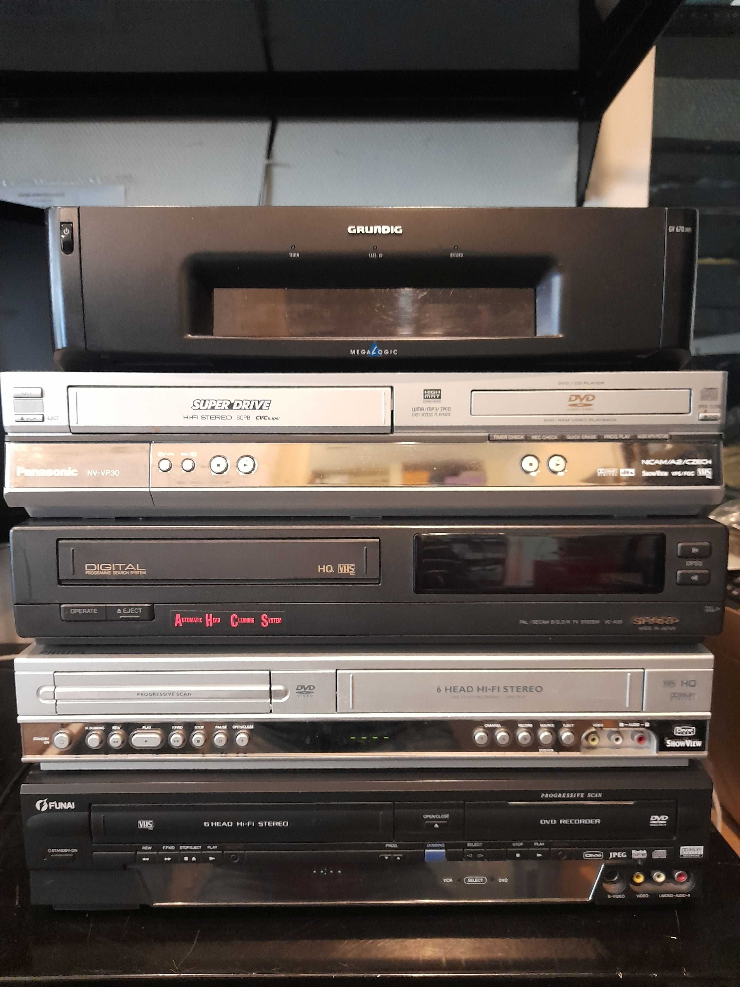 Naprawa magnetowidów VHS, SUPER VHS Panasonic, Sony, Philips, JVC inne
