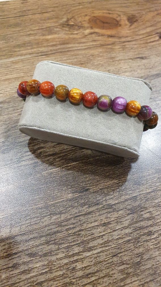 Pulseira senhora com contas Olho de gato