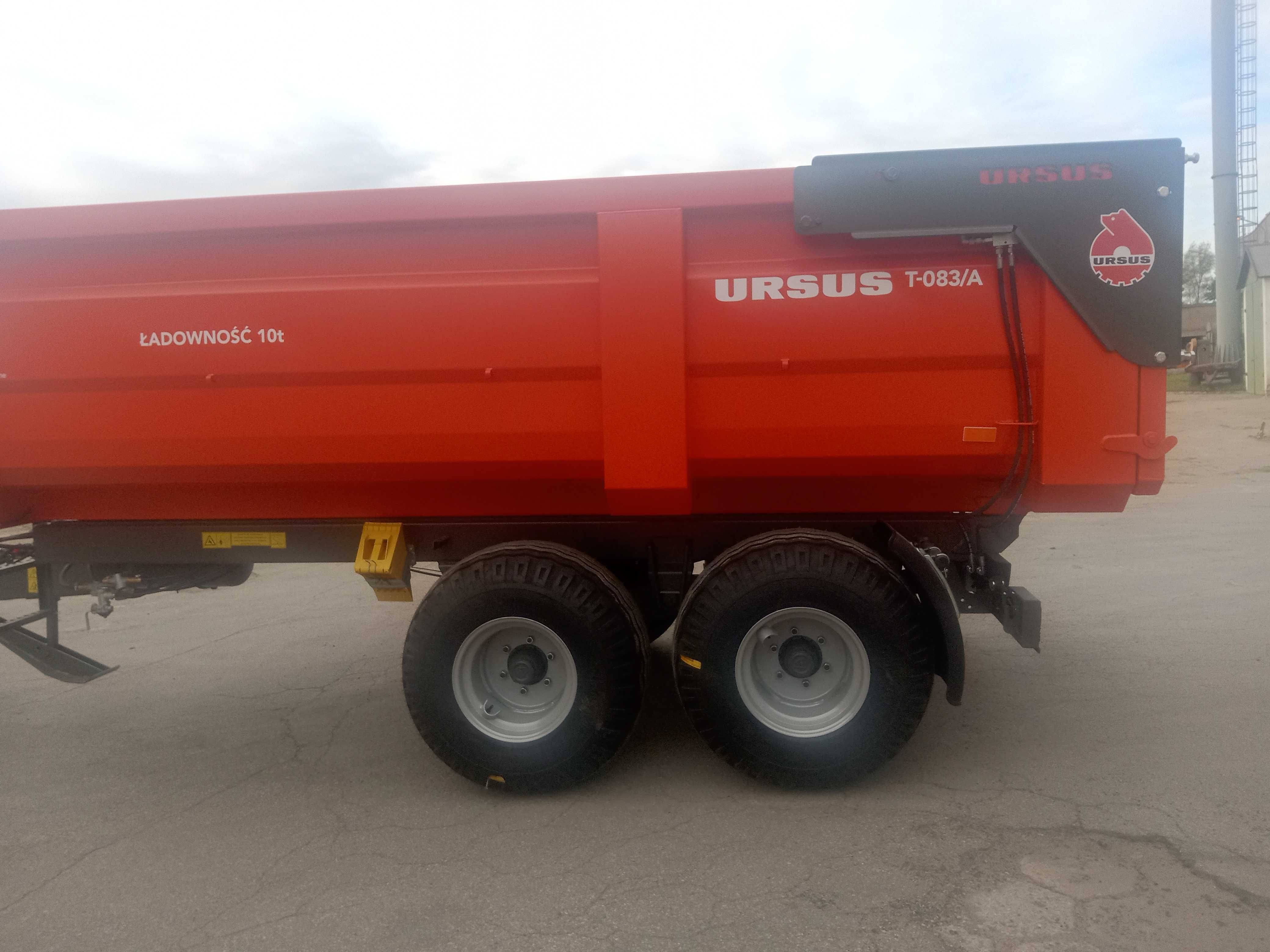 Przyczepa skorupowa, budowlana T 0 41 7 ton, T 083/A Tandem 10 ton