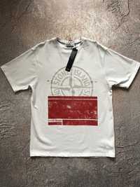 Футболка Stone Island T-shirt forward logo white