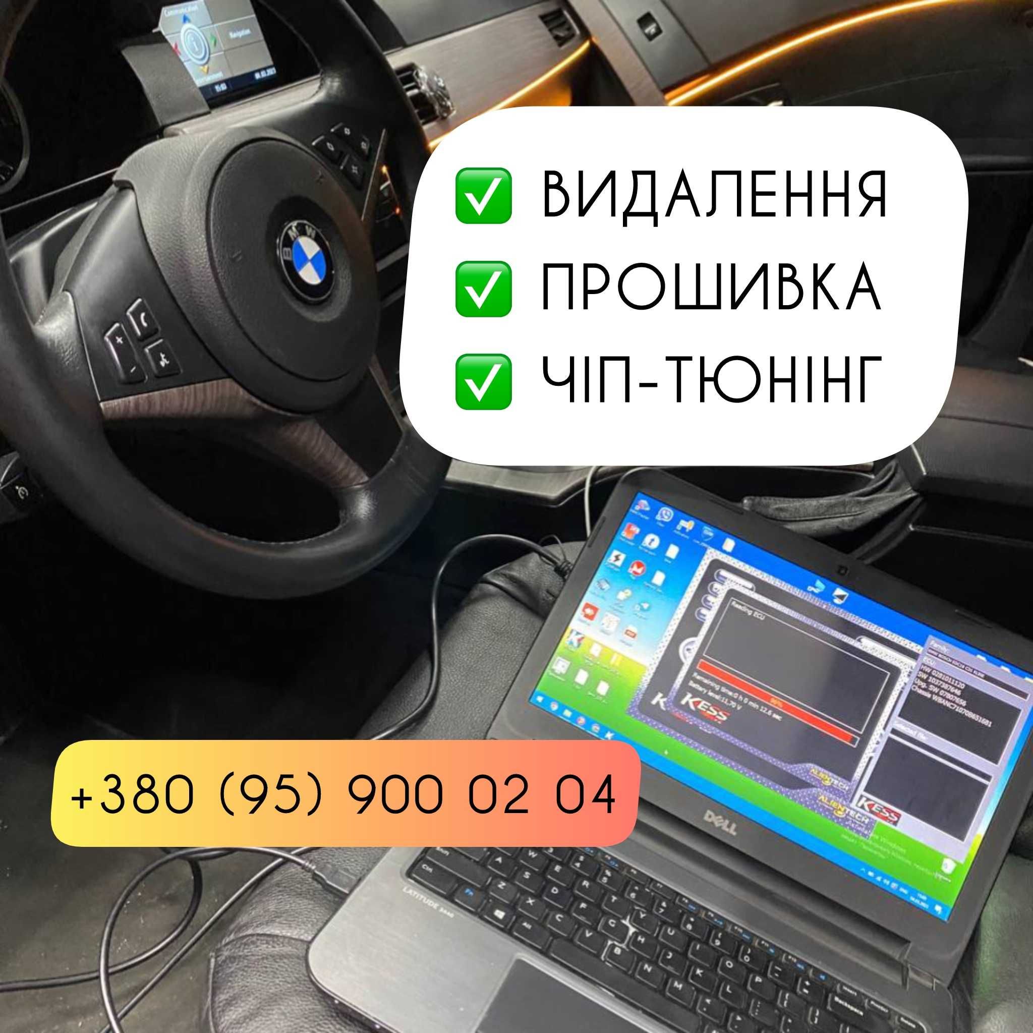 Видалення каталізатора, сажі, прошивка Euro2, egr, dpf, adblue, stage1