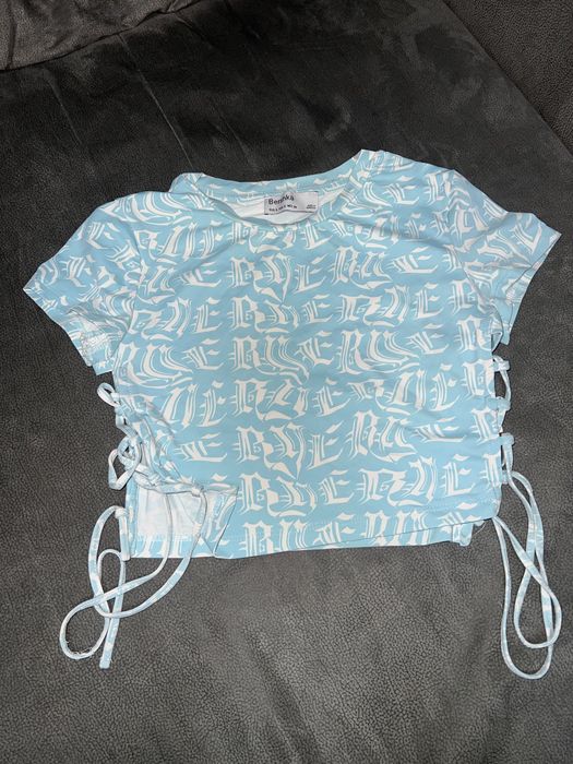 Top azul Bershka