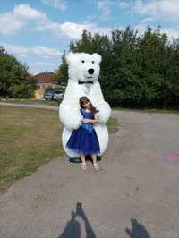 Продам костюм белого надувного медведя 2,6 м