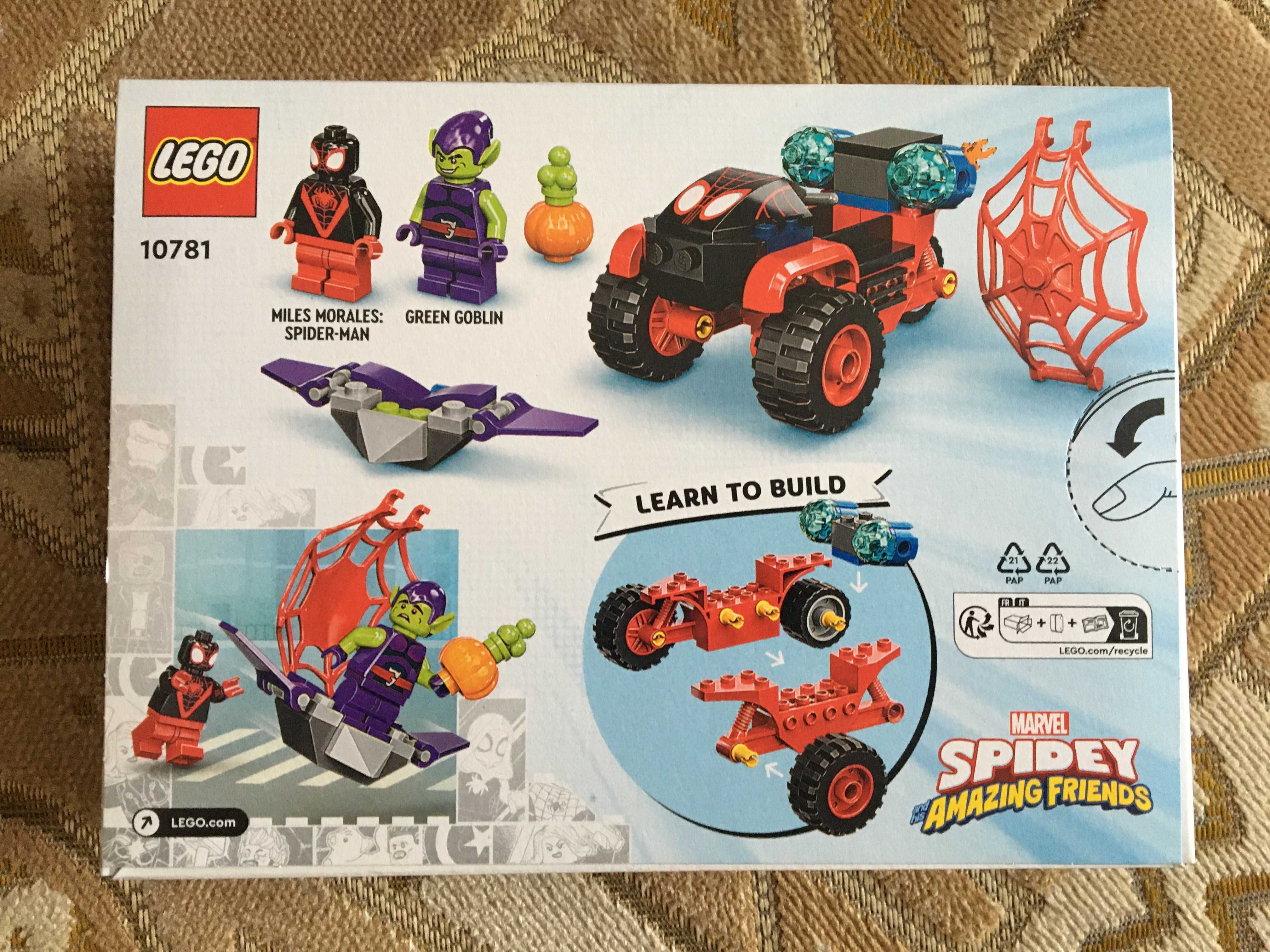 LEGO 10781 Marvel Super Heroes - Technotrójkołowiec Spider-Mana