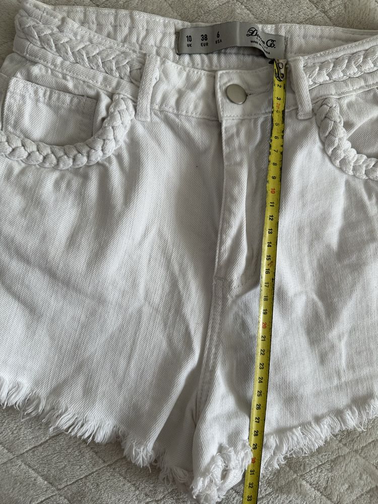 шорти джинсові білі короткі