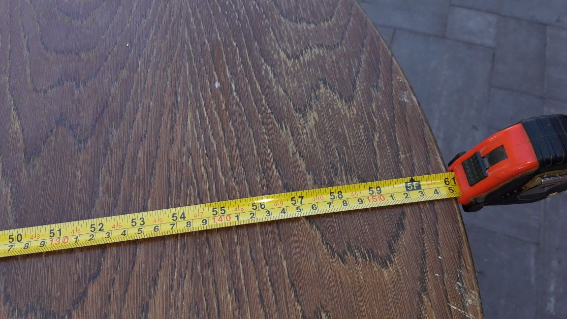 Stół okrągły 110 cm rozkładany 155 cm na jednej nodze