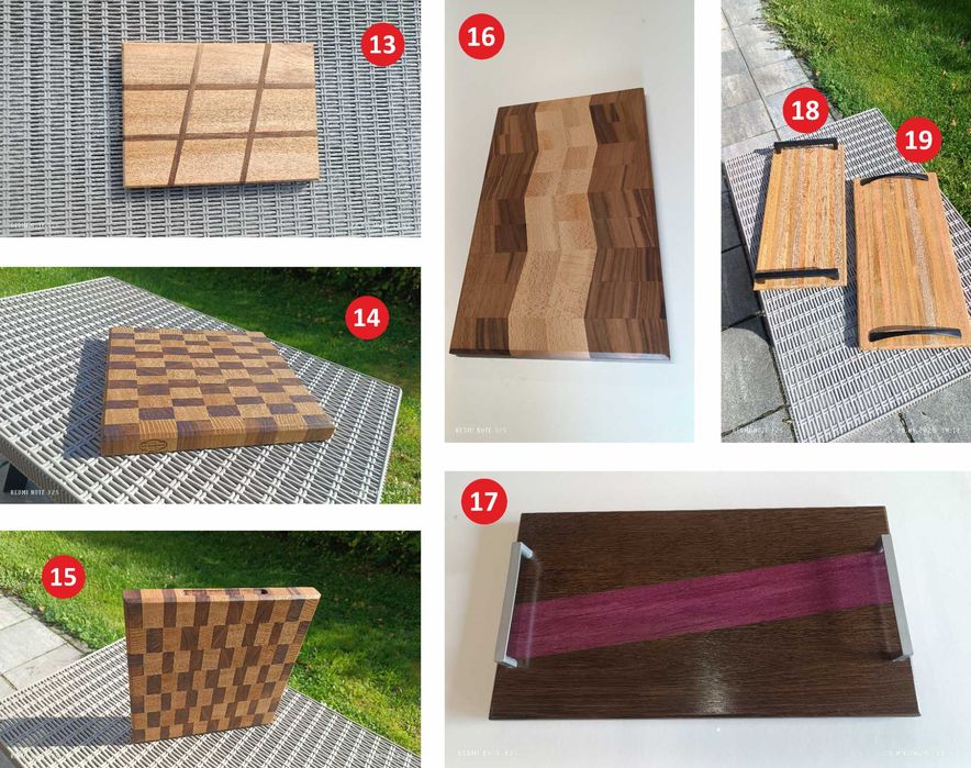 Deski do krojenia, podawania, patery