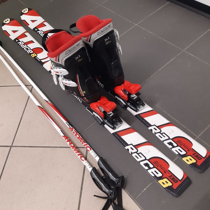 narty Atomic 130cm+buty Nordica 38+kije