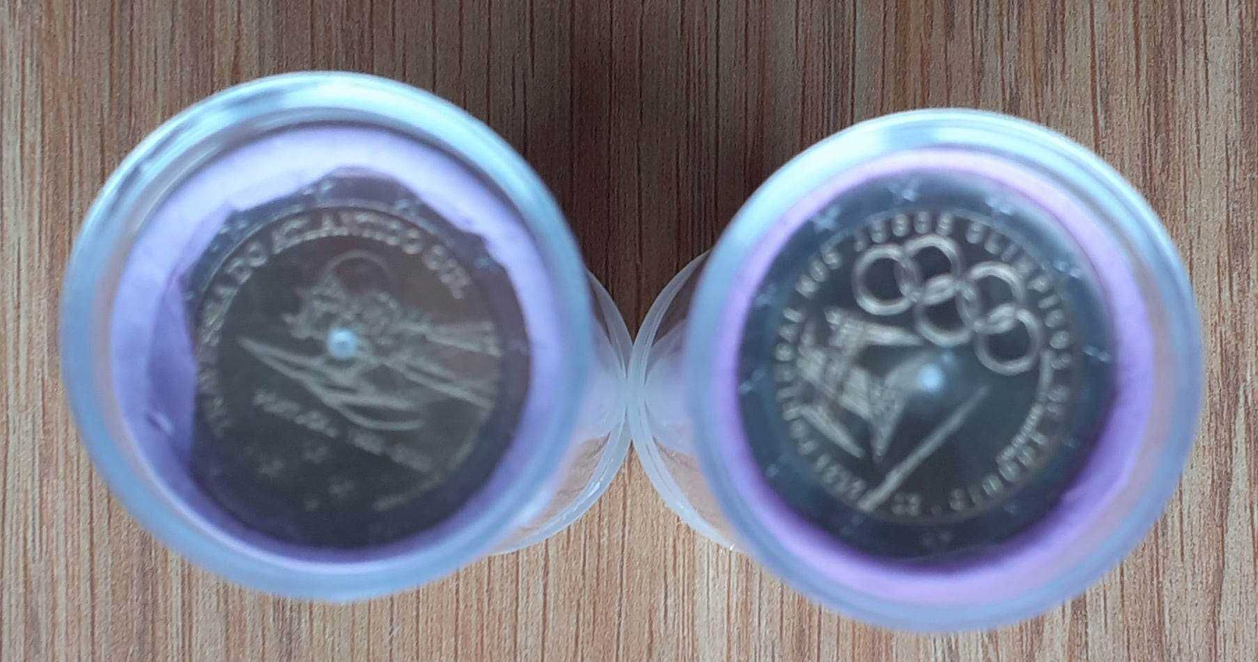 Rolo de 25 moedas comemorativas de 2 euros Portugal