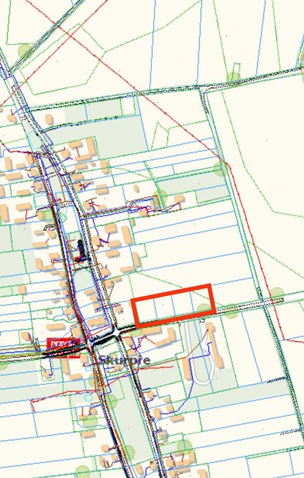Działka budowlana 13 arów przy drodze asfaltowej