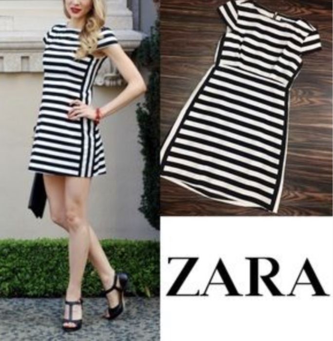 Vestido Zara preto e branco (portes incluídos)