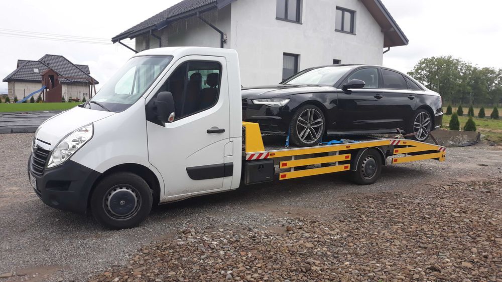 Laweta pomoc drogowa Czechy transport aut