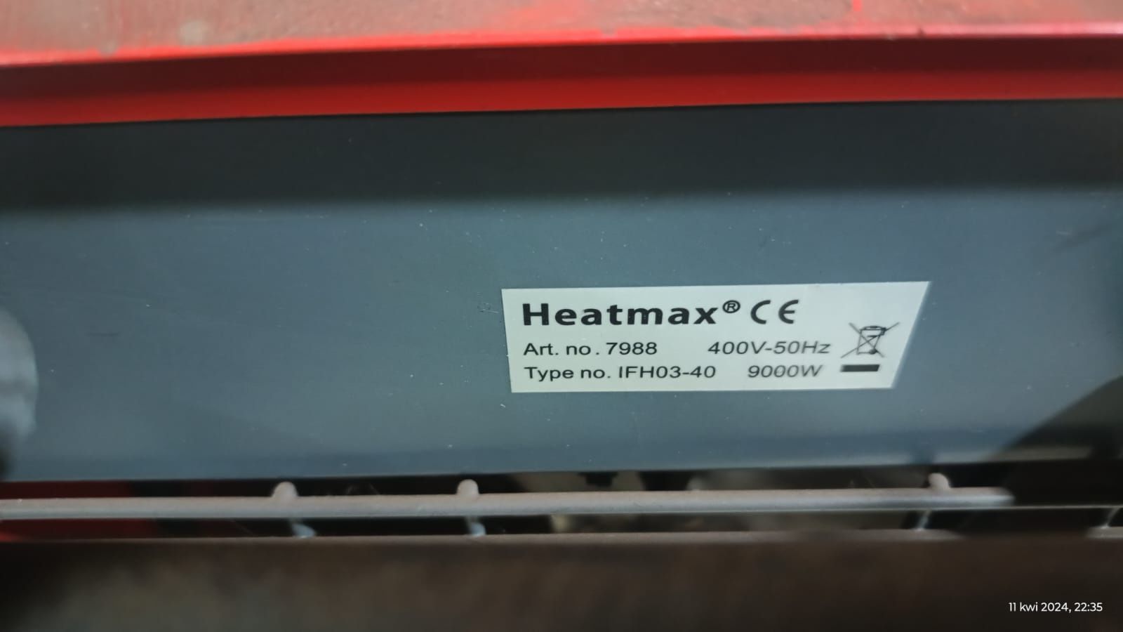 Nagrzewnica elektryczna Heatmax
